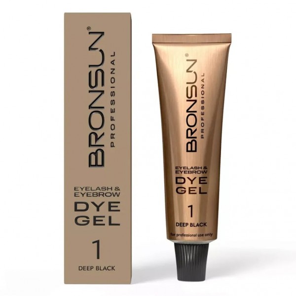 Vopsea gel Bronsun Deep Black 15 ml